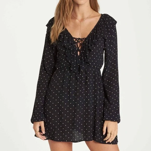 Billabong | Dresses | Billabong Take Away Long Sleeve Mini Dress | Poshmark